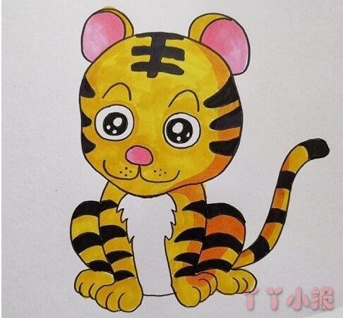 简单的小老虎怎么画呢?